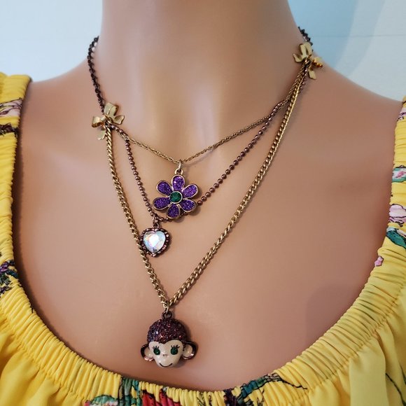 Betsey Johnson Layer Necklace. NWOT. - Picture 4 of 12